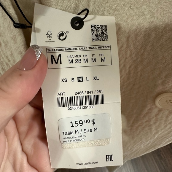 Zara Textured Weave Jacket - Picture 4 of 9